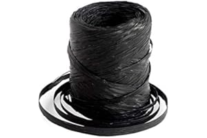 EL MUNDO SEGUN POPY Nastro Rafia nero 200 metri