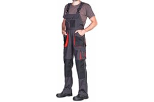 MAZALAT work wear Arbeitshosen männer, Arbeitslatzhose Herren mit Kniepolstertaschen, Größen S-XXXL, Latzhose herren, Arbeitshose Latzhose arbeits Latzhose Qualitat