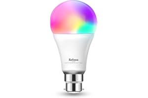 Refoss Smart Light Bulb b22 Bayonet WiFi Led Bulb 9W with Colour Changing Light, 810LM Dimmable (Warm/Cool) Smart Bulbs Works with Alexa(Echo and Echo Dot), Google Home - 1 Pack