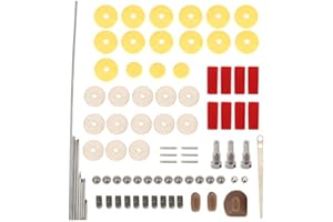 WALFRONT Piezas de Reparación de Flauta Kit de Mantenimiento de Reparación de Bricolaje Práctico Juego de Almohadillas de Flauta Tornillos Kits
