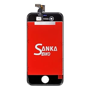 SANKA Schermo Display LCD Assembly Digitizer Sostituzione Schermo per iPhone 4-Nero - immagine 6