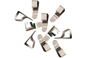 JAKAR 6 x Drawing Board Clips Nickel Plated Steel Table Cloth Holders Upto 25mm Thick