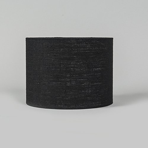QAZQA Modern Polyester Lampenschirm 20/20/15 Zylinder schwarz , Rund gerade Schirm Pendelleuchte, Schirm Stehleuchte, - 7