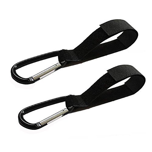 Wholesale Solutions Ltd - 2x Universal Buggy Mummy Clips Pram Pushchair Shopping Bag Hook Carabiner Clip
