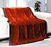 Produktbild Mikroflausch Kuscheldecke, Tagesdecke, Heim-und Schlafdecke „Seiden-Feeling“ 150x200 cm, Farbe: braun-orange