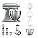 Produktbild KitchenAid Küchenmaschine | VORTEILS SET | Mini 5KSM3311XE Veggie S Paket | mit TOP Zubehör: Gemüseschneider mit drei Trommeln sowie zusätzlichem Raspel und Reibenpaket mit 3 weiteren Trommeln (Matte Grey)