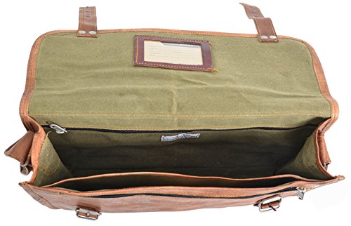 Gusti Leder nature „Paul“ Umhängetasche Laptoptasche Ledertasche Vintage Unitasche Aktentasche Rustikal Büro Lehrertasche Arbeitstasche Ledertasche Umhängetasche Leitz Ordner Messenger Braun U24n-1 - 5