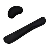 Maus und tastatur am handgelenk pad setzt, ideal für gamer, büroangestellte, autoren, redakteure, designer, studenten und jene, die für lange stunden in der pc, laptop oder computer.