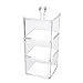 Discoball Transparent Acrylic Makeup Craft Cosmetic Storage Square Stackable Box with Cover