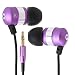 Produktbild Kopfhörer / Ohrhörer / In-Ear von GOgroove für HTC One M9 , Microsoft Lumia 640 , Samsung Galaxy S6 Edge , Handys , Smartphones , Tablets , audiOHM (Metallic Lila)