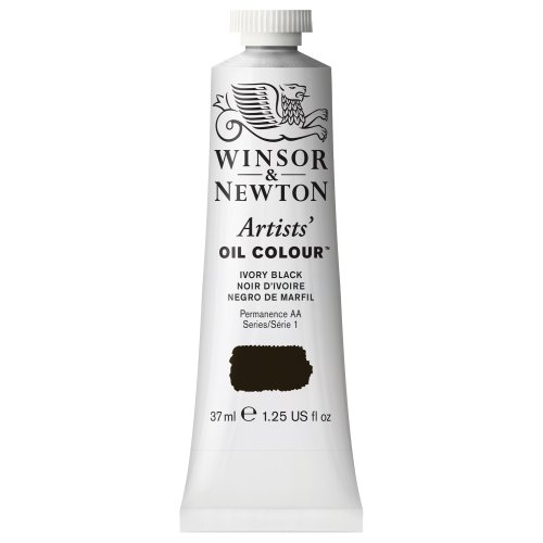 Winsor & Newton37ml Artists' Oil Colour - Ivory Black