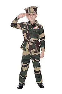 Smuktar garments Army Costume for Kids Green