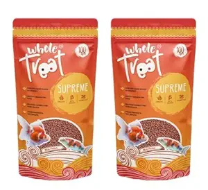 WHOLE TREAT Supreme Fish Food for Aquarium Fishes (Flash Sale) for Better Growth and Development(Pack of 2)