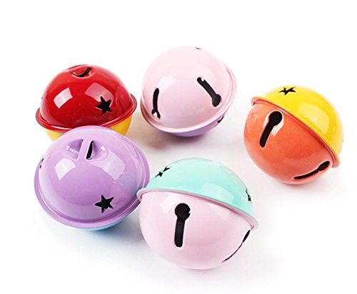 Demarkt-Korea-Style-Stars-Hollow-Color-Color-Pet-Dog-Cat-Bell-Collar-with-Red-String-Pack-of-One