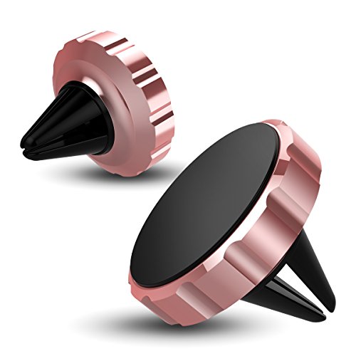 WorCord Supporti Auto a Bocchette d'Aria Magnetico Universale per Cellulare Porta Telefono per iPhone 7, 6s, 5s, Galaxy S8, S7, S6 e altri Smartphones - Rosa