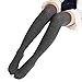 Produktbild Damen Strümpfe FORH Frauen Winter Gestrickt über Knie warme lange Stiefel Oberschenkel 1 Paar Vintage Elegant Streifen Thigh High College Knie Socken Leggings (Dunkel grau)