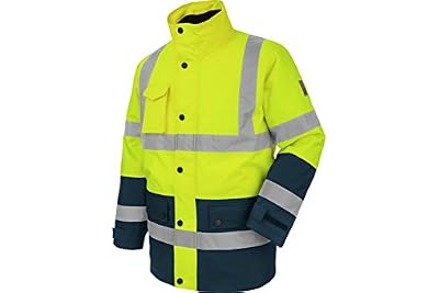 MODYF Parka de Travail Würth Haute-visibilité 4 en 1 Jaune/Marine - Taille XL