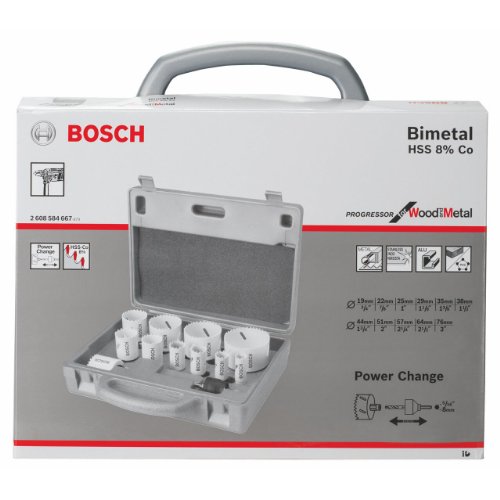 Bosch Zubehör 2608584667 14tlg. Lochsägen-Progressor-Set 19; 22; 25; 29; 35; 38; 44; 51; 57; 64; 76 mm - 2