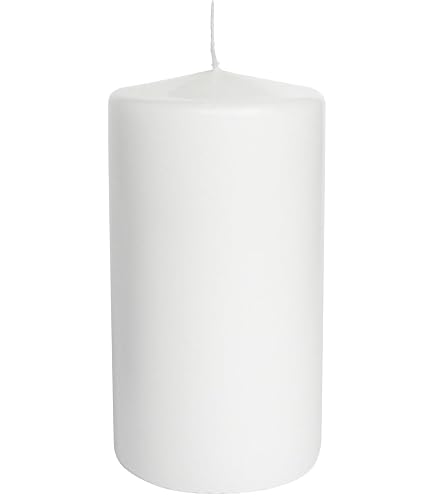 Candela a colonna effetto rustico Arancione / 80 x 58 mm acquista da