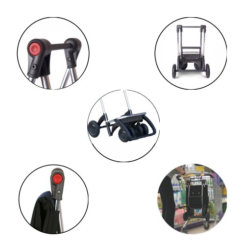 ROLSER Einkaufsroller Logic Tour / PACK THERMO MF, PAC047, 39,5 x 32,5 x 106 cm, 47 Liter, 40 kg Tragkraft, blau - 3