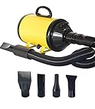 Professionelle Haustier Haartrockner 2800W: Der Hund Haartrockner ist speziell für überschüssiges Wasser im Haustier Fell nach der Dusche, geben Sie Ihrem Haustier eine gründliche Trocknung von der Basis zum Follikel, ideal für Zuhause aber auch im Salon verwendbar