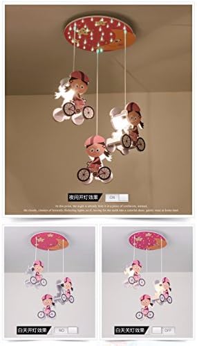 GYUHANLT Modern Personality Children's Baby Nursery Bedroom Lovely Cartoon Eye Care Ceiling Light,Kindergarten Kids Lamp Woodwork cycling ,45x76cm powder board