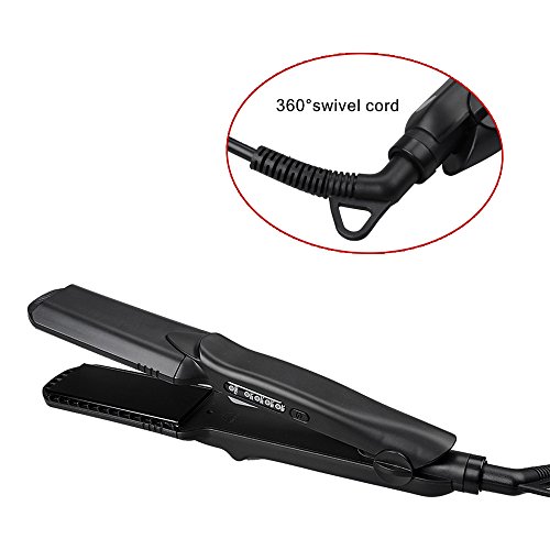 Haarglätter,Ausear 4 in 1 Keramik Turmalin Flat Iron, Vibrastrait Ceramic Ionic Haarglätter, Digitalanzeige , Dual Voltage 110-240V, 1.5inch - 6