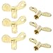 Produktbild Haus Badezimmer 6 PCS Gold Ton Drehknopf Key Switch für Wasser Waschbecken Wasserhahn