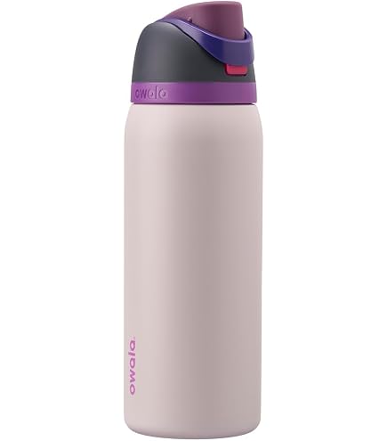 OWALA Reisebecher Mit 2-in-1-Deckel – 1,2 L, Isoliert, Mit Abnehmbarem Strohhalm