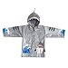 Kidorable Baby Boys Grey Shark Mouth Pocket Gills Hooded Rain Coat 12-18M