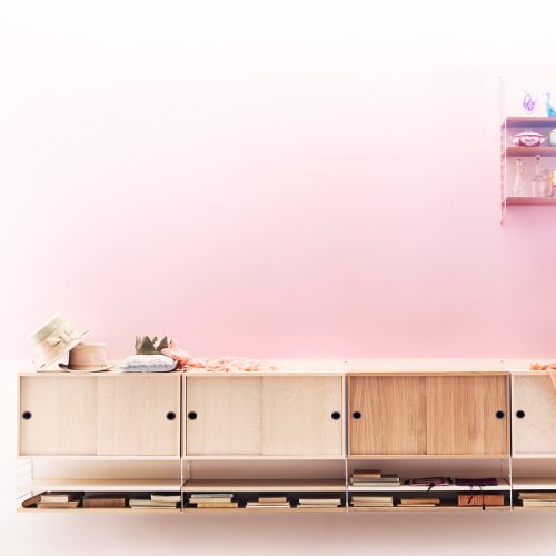 String Regalboden 78 x 20cm 3er-Pack, Eiche - 5