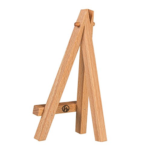 Mini-Staffelei – Set mit 2 Stück – kleine Tischstaffelei aus Holz – Deko Staffelei von Hang-it - 4
