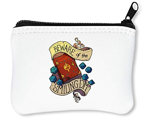 Preisvergleich Produktbild Beware of The Smiling Dungeon Master Reißverschluss-Geldbörse Brieftasche Geldbörse