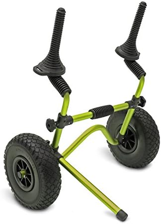 Legacy Sit On Top Kayak Trolley Scupper Cart &amp; Kickstand (Green)