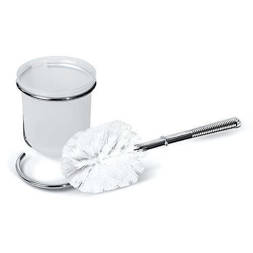 Tatkraft Lilia WC Garnitur Toilettenbürstenhalter Verchromt Stahl/Plastik H 36cm - 2