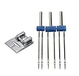3 agujas dobles para máquina de coser de tamaño 2,0/90 3,0/90 4,0/90.