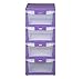 @home by Nilkamal Chest of 4 Drawers (Purple) RS.2057.00