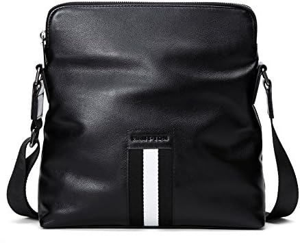 AIAIMEI Mens Genuine Leather Messenger Bag Small Crossbody Shoulder Bag Man Handbag Briefcase Chest Sling Outdoor Backpack Travel Bag Bagpack