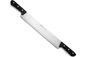 Arcos Serie Universal, Coltello Formaggio, Lama Acciaio Inossidabile NITRUM 400 mm, Manico Polioxymetilene (POM), Colore Nero