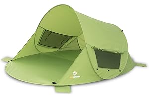 Outdoorer - Tente de Plage Parasol Zack Premium FP Verte, UV 80