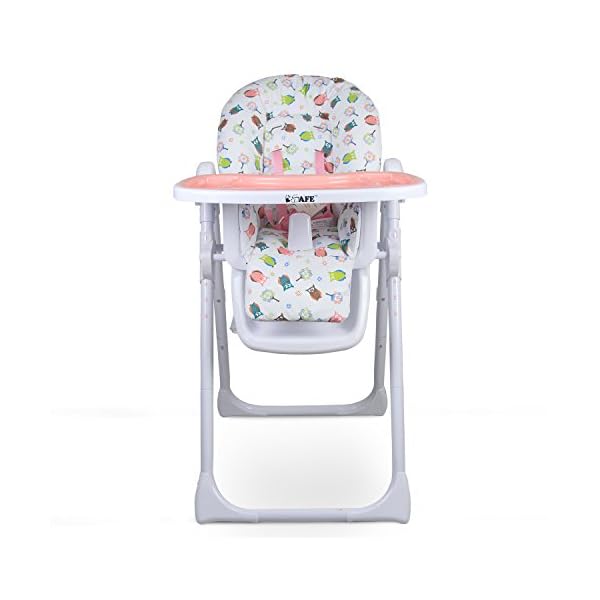 iSafe Mama Highchair - Twilight Recline Compact Padded Baby High Low Chair Complete with Double Tray & Storage Basket - Image 3