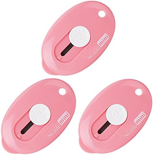 Cmxsevenday No.2050 Egg Shape Mini Cutter, 60 X 38mm(2.36'' X 1.5''), Various Colors, 3 Pack - Rose