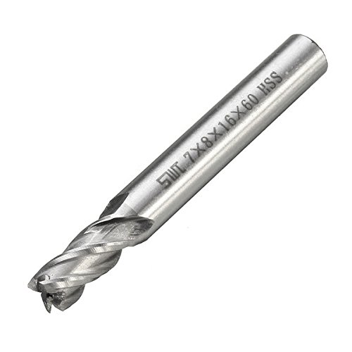 wishfive 100 HSS 4 Flute CNC Schaftfräser 1,5–10 mm gerader Schaft Schaftfräser - 4