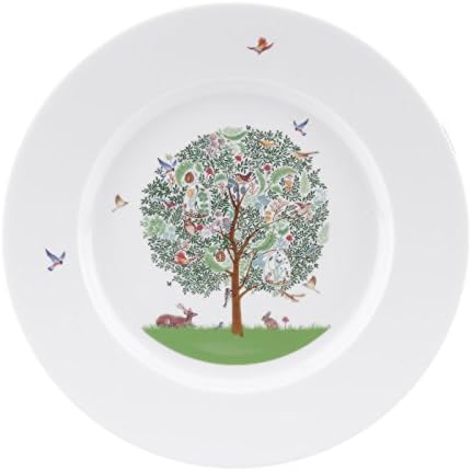 Enchanted Tree Salad Plate, Multicoloured, Set of 4