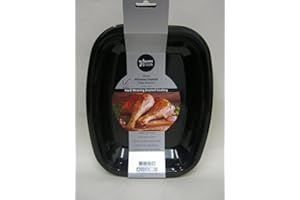 Wham 55075 Plat à rôtir en émail vitreux Noir 26 cm