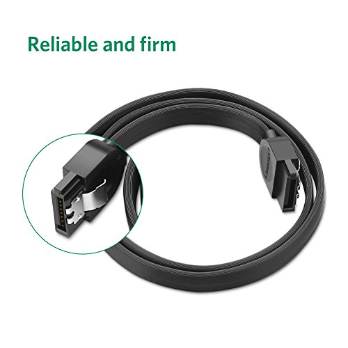 UGREEN SATA Kabel 0,5m HDD SSD Datenkabel bis 6Gbit/s mit 2 gerade Stecker 3PCS Schwarz - 6