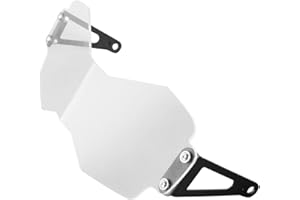 FATEXPRESS Copriobiettivo faro trasparente Protezione faro anteriore Protezione maschera protettiva Cornice protettiva per Triumph Tiger 900 Rally/GT/PRO 2020 2021 2022 2023, Accessori moto dual-sport (Chiaro)