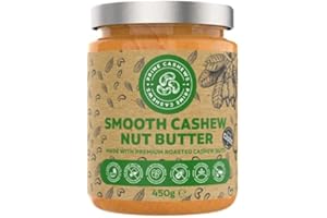 PRIME EARTH FOODS Prime Earth - Natural Smooth Cashew Nut Butter - 450g - Award Winning - Free from emulsifiers, Oils, Salts & sugars - Made with Premium Cashew Nuts - Produced in Small Batches - Made in The UK