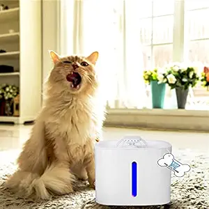 THE DDS STORE Cat Water Fountain, 3.LTR LED Pet Fountain Automatic Drinking Water Dispenser for Cats, Dogs, Other Pets Pet Fountain, Automatic Cat Water Fountain Dog Water Dispenser with Smart Pump for Cats, Dogs, Multiple Pets