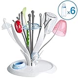 NUK MultiDry Trockenständer - praktisches Trocknen von bis zu 6 Babyflaschen und Zubehör, BPA-frei